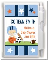 Sports Baby Caucasian - Baby Shower Personalized Notebook Favor