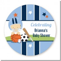 Sports Baby Caucasian - Personalized Baby Shower Table Confetti