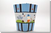 Sports Baby Caucasian - Personalized Baby Shower Popcorn Boxes