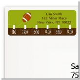 Football - Birthday Party Return Address Labels