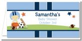 Sports Baby Asian - Personalized Baby Shower Place Cards