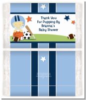 Sports Baby Asian - Personalized Popcorn Wrapper Baby Shower Favors