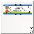 Sports Baby African American - Baby Shower Return Address Labels thumbnail