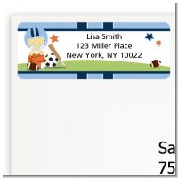 Sports Baby Asian - Baby Shower Return Address Labels