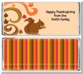 Acorn Harvest Fall Theme - Personalized Thanksgiving Candy Bar Wrappers