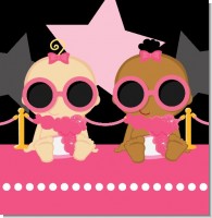A Star is Born Pink and Black Baby Shower Theme