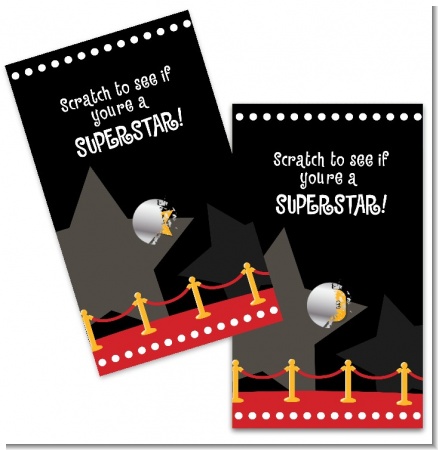 A Star Is Born!® Hollywood - Baby Shower Scratch Off Game Tickets