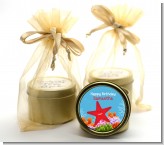 Starfish - Birthday Party Gold Tin Candle Favors