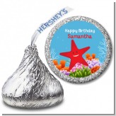 Starfish - Hershey Kiss Birthday Party Sticker Labels