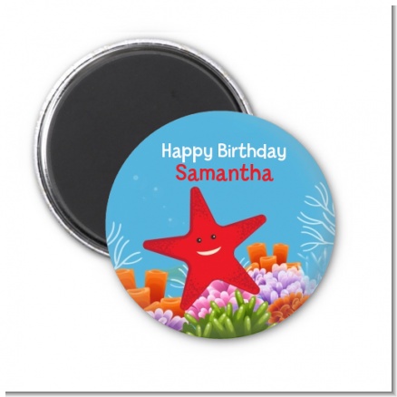 Starfish - Personalized Birthday Party Magnet Favors