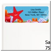 Starfish - Birthday Party Return Address Labels