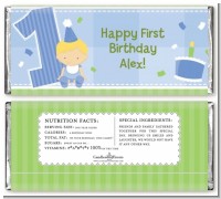 1st Birthday Boy - Personalized Birthday Party Candy Bar Wrappers