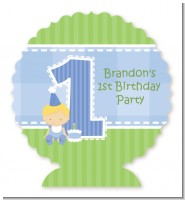 1st Birthday Boy - Personalized Birthday Party Centerpiece Stand