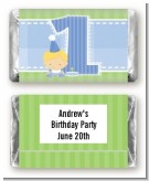 1st Birthday Boy - Personalized Birthday Party Mini Candy Bar Wrappers