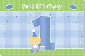 1st Birthday Boy - Personalized Birthday Party Placemats