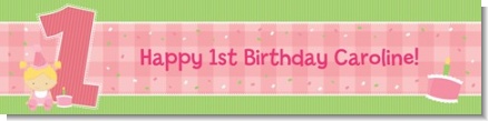 1st Birthday Girl - Personalized Birthday Party Banners