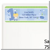 1st Birthday Boy - Birthday Party Return Address Labels