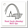 St. Louis Skyline - Personalized Bridal Shower Card Stock Favor Tags thumbnail
