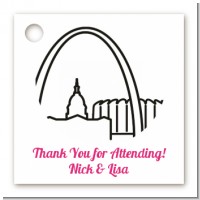 St. Louis Skyline - Personalized Bridal Shower Card Stock Favor Tags