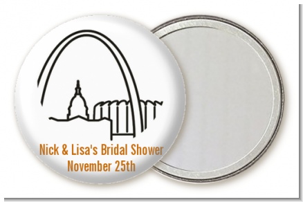 St. Louis Skyline - Personalized Bridal Shower Pocket Mirror Favors