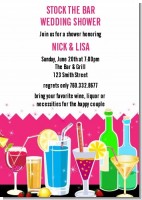 Stock the Bar Cocktails - Bachelorette Party Invitations