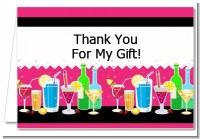 Stock the Bar Cocktails - Bachelorette Party Thank You Cards
