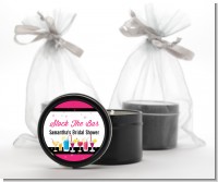 Stock the Bar Cocktails - Bridal Shower Black Candle Tin Favors