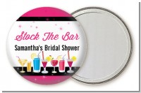 Stock the Bar Cocktails - Personalized Bridal Shower Pocket Mirror Favors