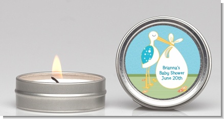 Stork It's a Boy - Baby Shower Candle Favors