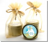 Stork It's a Boy - Baby Shower Gold Tin Candle Favors