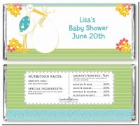 Stork It's a Boy - Personalized Baby Shower Candy Bar Wrappers