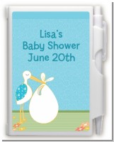 Stork It's a Boy - Baby Shower Personalized Notebook Favor