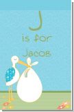 Stork It's a Boy - Personalized Baby Shower Nursery Wall Art