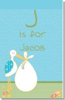 Stork It's a Boy - Personalized Baby Shower Nursery Wall Art