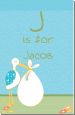 Stork It's a Boy - Personalized Baby Shower Nursery Wall Art thumbnail