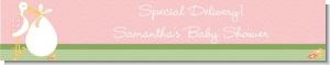 Stork It's a Girl - Personalized Baby Shower Banners