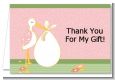 Stork It's a Girl - Baby Shower Thank You Cards thumbnail