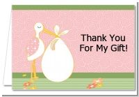 Stork It's a Girl - Baby Shower Thank You Cards