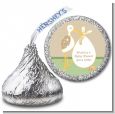 Stork Neutral - Hershey Kiss Baby Shower Sticker Labels thumbnail