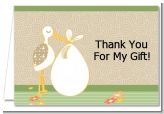 Stork Neutral - Baby Shower Thank You Cards