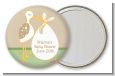 Stork Neutral - Personalized Baby Shower Pocket Mirror Favors thumbnail