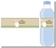 Stork Neutral - Personalized Baby Shower Water Bottle Labels thumbnail