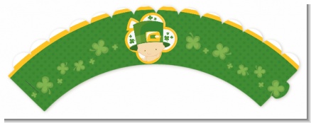 St. Patrick's Baby Shamrock - Baby Shower Cupcake Wrappers