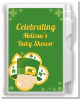 St. Patrick's Baby Shamrock - Baby Shower Personalized Notebook Favor