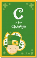 St. Patrick's Baby Shamrock - Personalized Baby Shower Nursery Wall Art