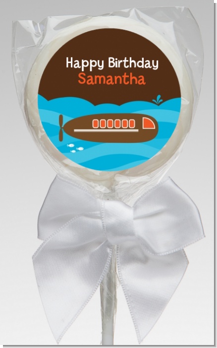 Submarine - Personalized Birthday Party Lollipop Favors