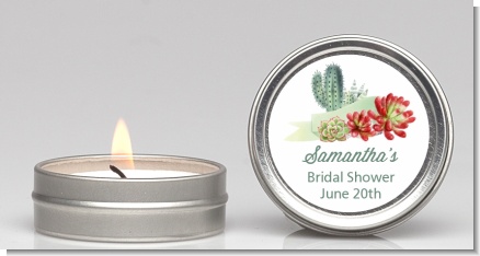 Succulents - Bridal Shower Candle Favors