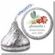 Succulents - Hershey Kiss Bridal Shower Sticker Labels thumbnail