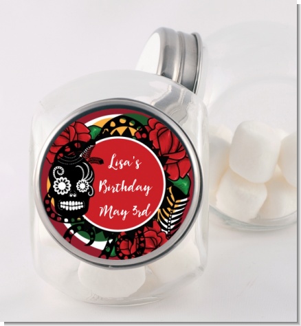 Sugar Skull - Personalized Birthday Party Candy Jar