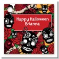 Sugar Skull - Personalized Halloween Card Stock Favor Tags thumbnail